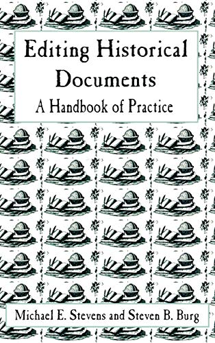 Editing Historical Documents book cover