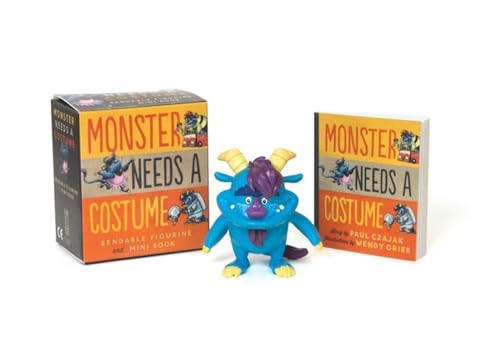 Cover of Monster Needs a Costume Bendable Figurine and Mini Book