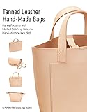 Tanned Leather Handmade Bags Handy Patterns With Marked Stitching Holes For Handstitching Included