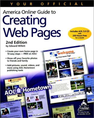 Your Official America Online Guide to Creating Web Pages book cover