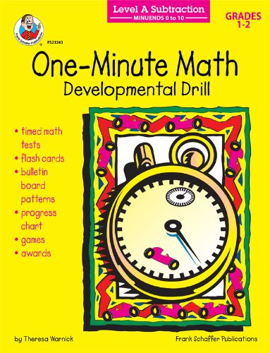 Cover of One-Minute Math Subtraction: Minuends 0 to 10