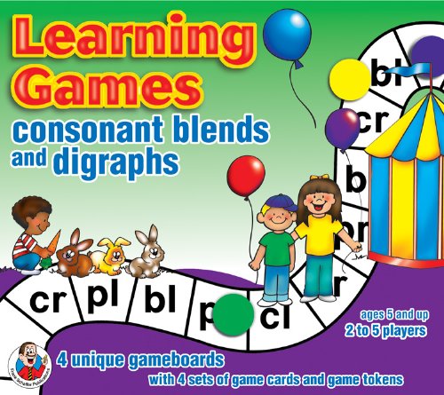 Cover of Consonant Blends & Digraphs Learning Game (Phonics Learning Games)