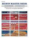 Belwin Master Solos Alto Saxophone Vol 1 Intermediate