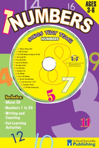 Cover of Numbers Sing Along Activity Book with Audio CD