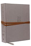 NKJV, Journal the Word Bible, Cloth over Board, Gray, Red Letter, Comfort Print: Reflect, Journal, or Create Art Next to Your Favorite Verses