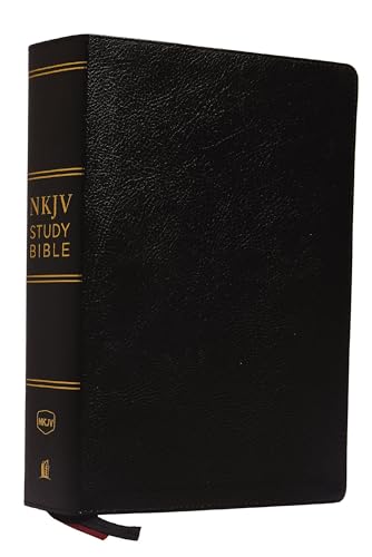 NKJV Study Bible, Premium Bonded Leather, Black, Comfort Print: The Complete Resource for Studying God’s Word