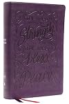 NKJV, Giant Print Center-Column Reference Bible, Verse Art Cover Collection, Leathersoft, Purple, Thumb Indexed, Red Letter, Comfort Print: Holy Bible, New King James Version