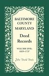 Baltimore County, Maryland, Deed Records, Vol. 1: 1659-1737