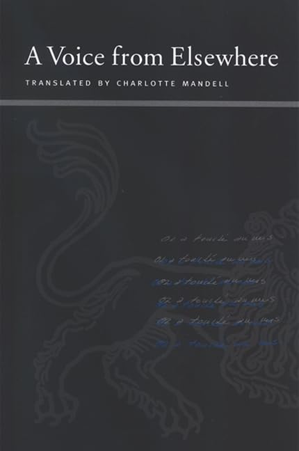 A Voice from Elsewhere (By: Charlotte Mandell,Maurice Blanchot) cover