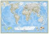 National Geographic World Classic Enlarged Wall Map 6925 X 48 Inches National Geographic Reference Map