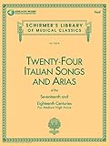 24 Italian Songs & Arias of the 17th & 18th Centuries Book/Online Audio