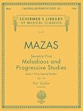 75 Melodious And Progressive Studies Op 36 Book 1 Schirmer Library Of Classics Volume 487 Violin Method