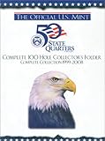 The Official Us Mint 50 State Quarters Complete 100 Hole Collectors Folder Complete Collection 19992008