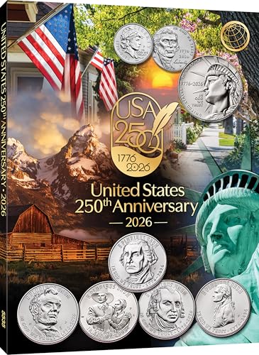 Whitman Coin Folder United States 250th Anniversary Collection for $9 + free shipping w/ Prime