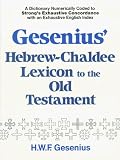 Gesenius Hebrew And Chaldee Lexicon To The Old Testament