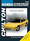 Honda Accord and Prelude, 1984-95 (Chilton Total Car Care Series Manuals)