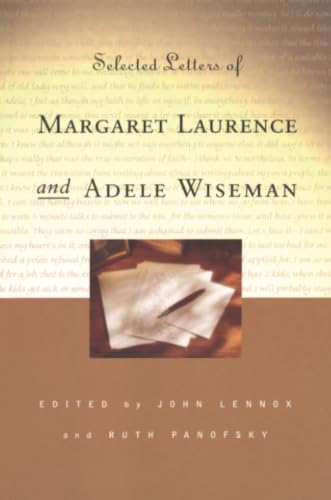 Selected Letters of Margaret Laurence and Adele Wiseman book cover
