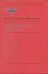 Records of Early English Drama. Ecclesiastical London
