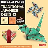 Origami Paper - Traditional Japanese Designs - Large 8 1/4: Tuttle Origami Paper: Double Sided Origami Sheets Printed with 12 Different Patterns (Instructions for 6 Projects Included)