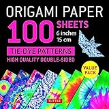 Origami Paper 100 Sheets Tie Dye Patterns