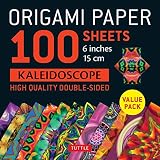 Origami Paper 100 Sheets Kaleidoscope Tuttle Origami Paper Highquality Doublesided Origami Sheets Printed With 12 Different Patterns Instructions For 6 Projects Included