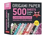 Origami Paper 500 sheets Cherry Blossoms 6 (15 cm): Tuttle Origami Paper: Double-Sided Origami Sheets Printed with 12 Different Patterns (Instructions for 6 Projects Included)