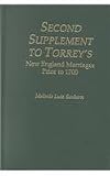 Second Supplement to Torrey's New England Marriages Prior to 1700