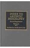 Index to artistic biography. Second supplement