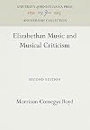 Elizabethan Music and Musical Criticism