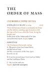 Order Of Mass Hymnal Insert