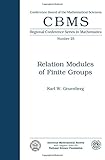 Relation Modules Of Finite Groups Regional Conference Series In Mathematics