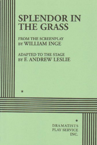 Splendor in the Grass, The Play book cover