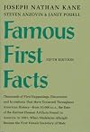 Famous first facts : a record of first happenings, discoveries, and inventions in American history