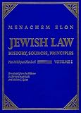 Jewish Law 4volume Set History Sources Principles