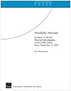 Would-Be Warriors: Incidents of Jihadist Terrorist Radicalization in the United States Since September 11, 2001