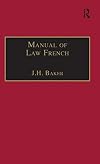 Manual of law French