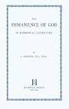 The immanence of God in rabbinical literature