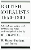 British Moralists 1650-1800, Vol. 2 Hume-Bentham and Index