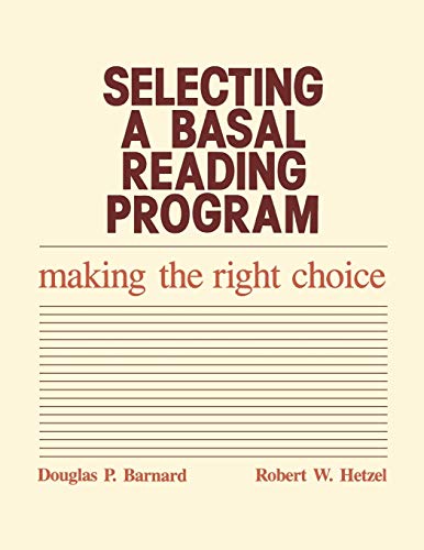 Cover of Selecting a basal reading program