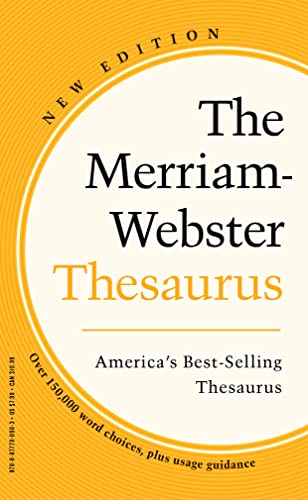 The Merriam-Webster Thesaurus - America's Best-Selling Thesaurus - Mass Market Paperback