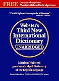 Websters Third New International Dictionary Unabridged
