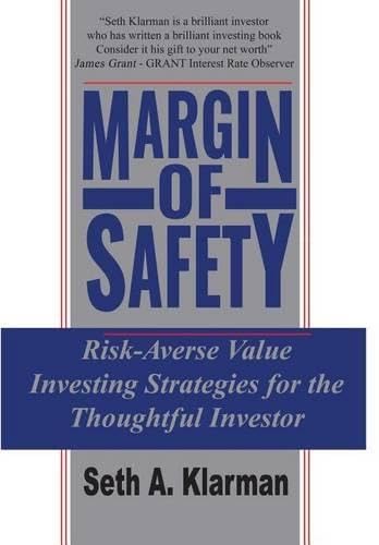 Book cover for Margin of Safety by Seth Klarman — Editorial Identification.