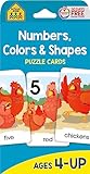 School Zone Numbers Colors Shapes Puzzle Cards Ages 4 Numbers Words Vocabulary Animal Names Counting And More