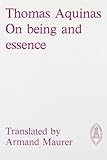 On Being And Essence Mediaeval Sources In Translation