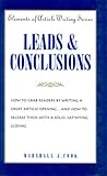 Leads Conclusions Elements Of Article Writing