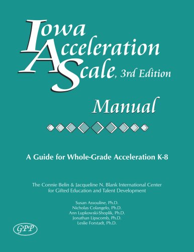 Cover of Iowa Acceleration Scale, 3rd Edition, manual