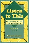Listen to This: Developing an Ear for Expository