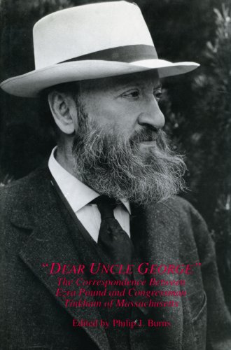 Dear Uncle George: Correspondence Between Ezra Pound & Congressman Tinkham of Massachusetts cover