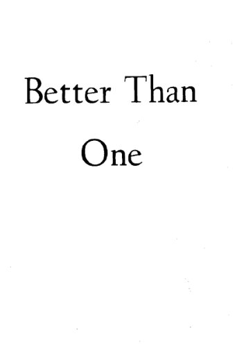 Better Than One book cover