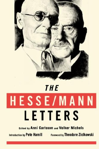The Hesse/Mann Letters (With: Thomas Mann) cover